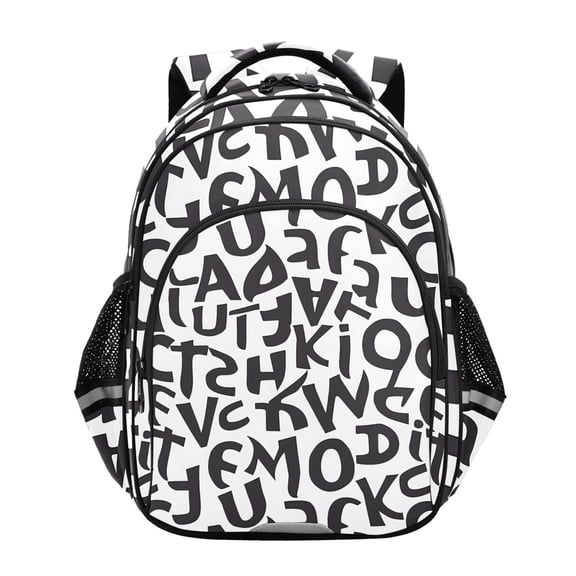ALAZA Cute Alphabets School Backpack Elementary Bag Bookbag Travel Rucksack