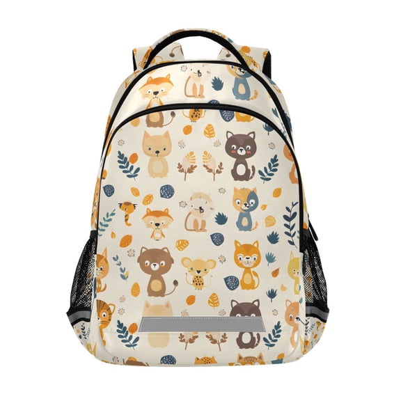 ALAZA Cute Animals Backpack Elementary School Bag Bookbag Travel Rucksack