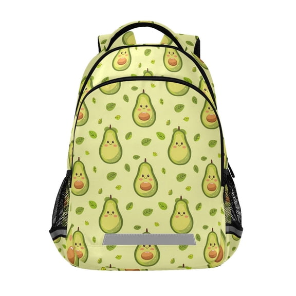 ALAZA Cute Avocado Fruit Backpack Elementary School Bag Bookbag Travel Rucksack