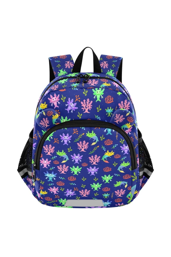 Cute Axolotls Mini Backpack School Bookbag Age 3-7 Medium