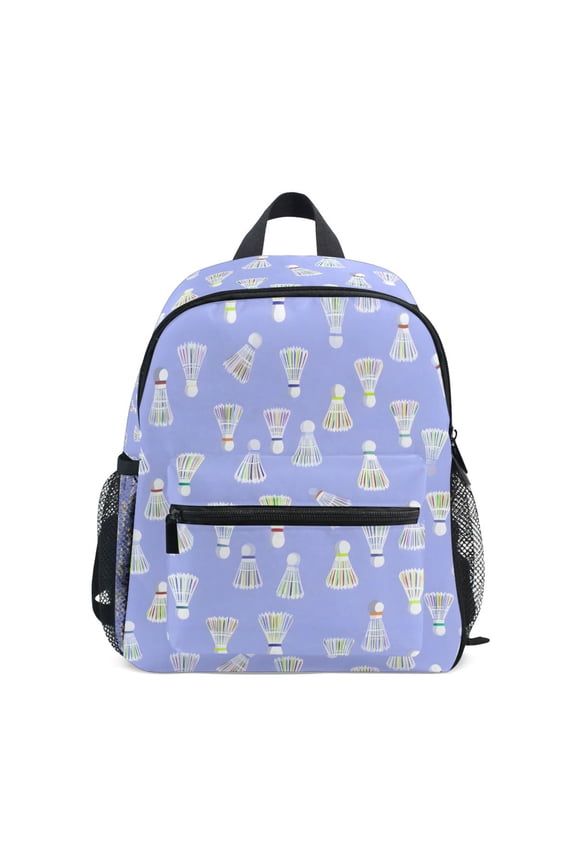 Cute Badminton Purple School Backpack Small Bookbag Mini Bags