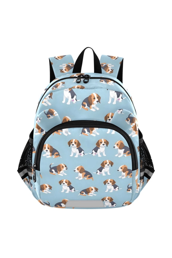 Cute Beagle Dogs Mini Backpack School Bookbag Age 3-7 Medium