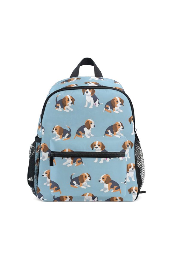 Cute Beagle Dogs School Backpack Small Bookbag Mini Bags