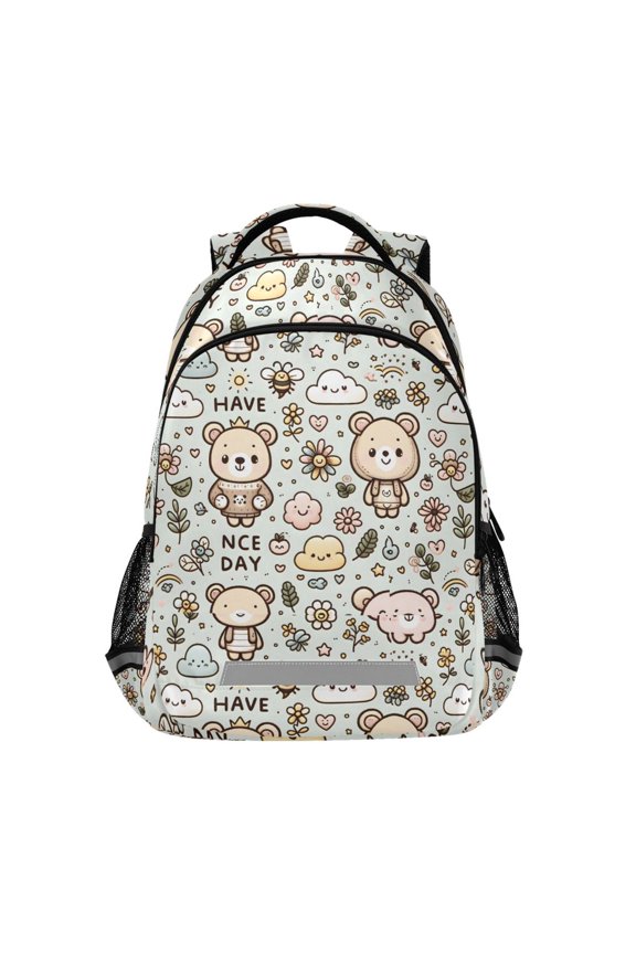 Cute Bear Backpack Elementary School Bag Bookbag Travel Rucksack