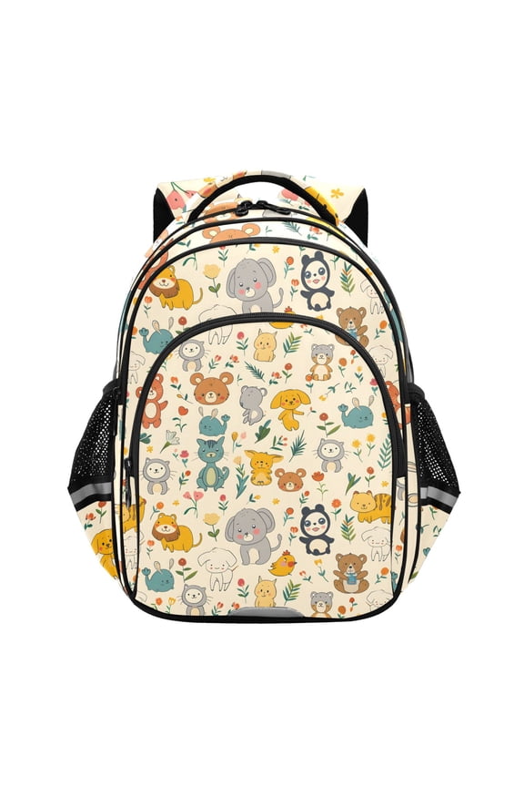 Cute Bear Dogs Animal School Backpack Elementary Bag Bookbag Travel Rucksack
