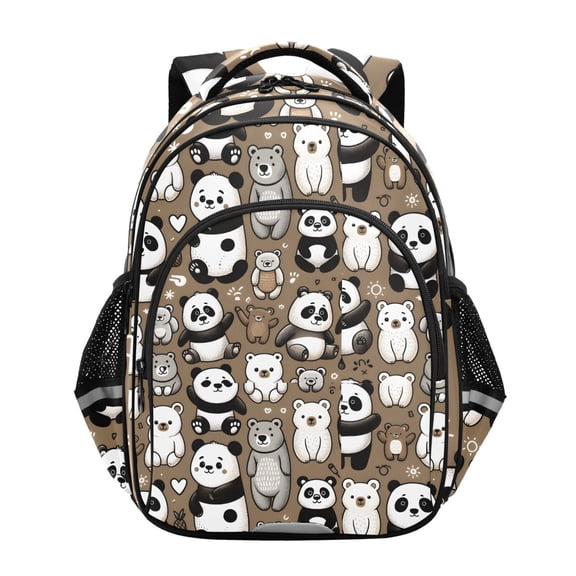 ALAZA Cute Bear Panda School Backpack Elementary Bag Bookbag Travel Rucksack