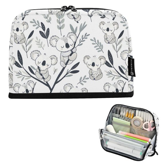 ALAZA Cute Bear on Branch Pencil Case Pen Pouch Bag Large Capacity Organizer