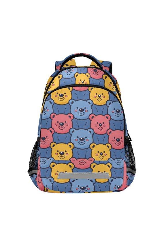 Cute Bears Backpack Elementary School Bag Bookbag Travel Rucksack