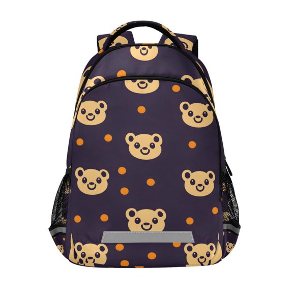 ALAZA Cute Bears Dots Backpack Elementary School Bag Bookbag Travel Rucksack