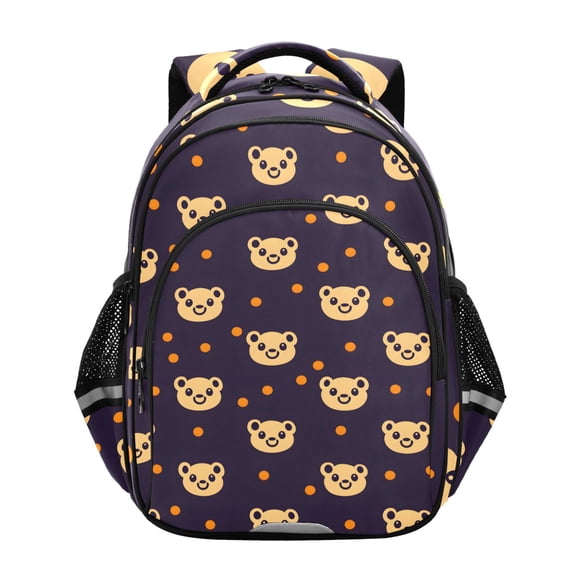 ALAZA Cute Bears Dots School Backpack Elementary Bag Bookbag Travel Rucksack
