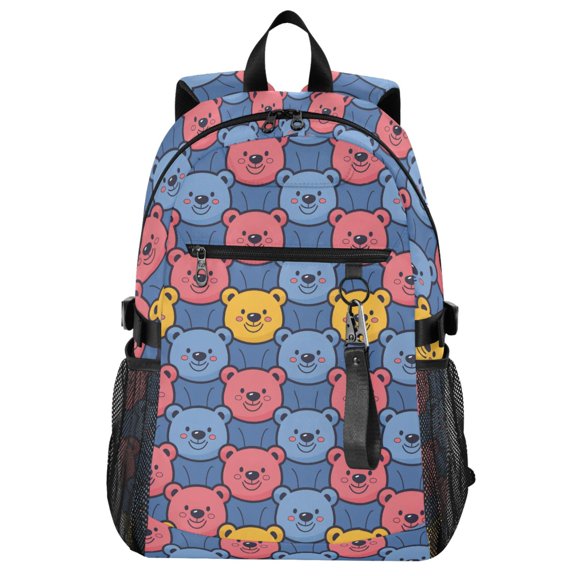 ALAZA Cute Bears Pattern School Backpack Travel Laptop Bag College Bookbag Casual Daypack for Women Men