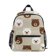 ALAZA Cute Bears School Backpack Small Bookbag Mini Bags