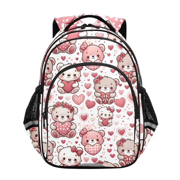 ALAZA Cute Bears and Hearts School Backpack Elementary Bag Bookbag Travel Rucksack