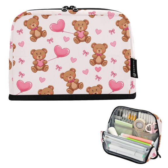 ALAZA Cute Bears with Balloon Pencil Case Pen Pouch Bag Large Capacity Organizer