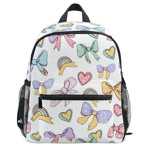 ALAZA Cute Bows Pattern Kids Backpack for Preschool Kindergarten Toddler Bags