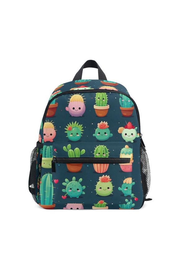Cute Cactus School Backpack Small Bookbag Mini Bags