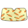 thumbnail image 1 of ALAZA Cute Carrot Windshield Sun Shade Car Foldable Sun Visor Block UV Rays Protector 55"x27.6", 1 of 8