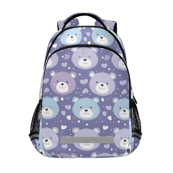 ALAZA Cute Cartoon Bear Backpack Elementary School Bag Bookbag Travel Rucksack