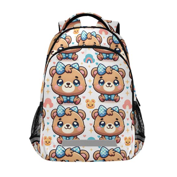 ALAZA Cute Cartoon Bears Backpack Elementary School Bag Bookbag Travel Rucksack