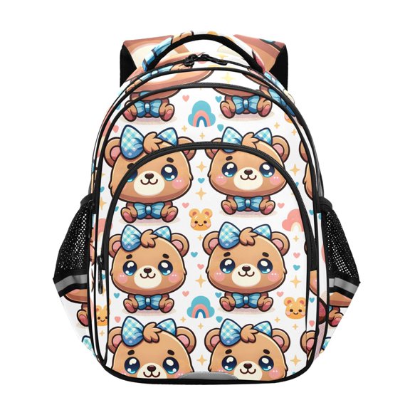 ALAZA Cute Cartoon Bears School Backpack Elementary Bag Bookbag Travel Rucksack