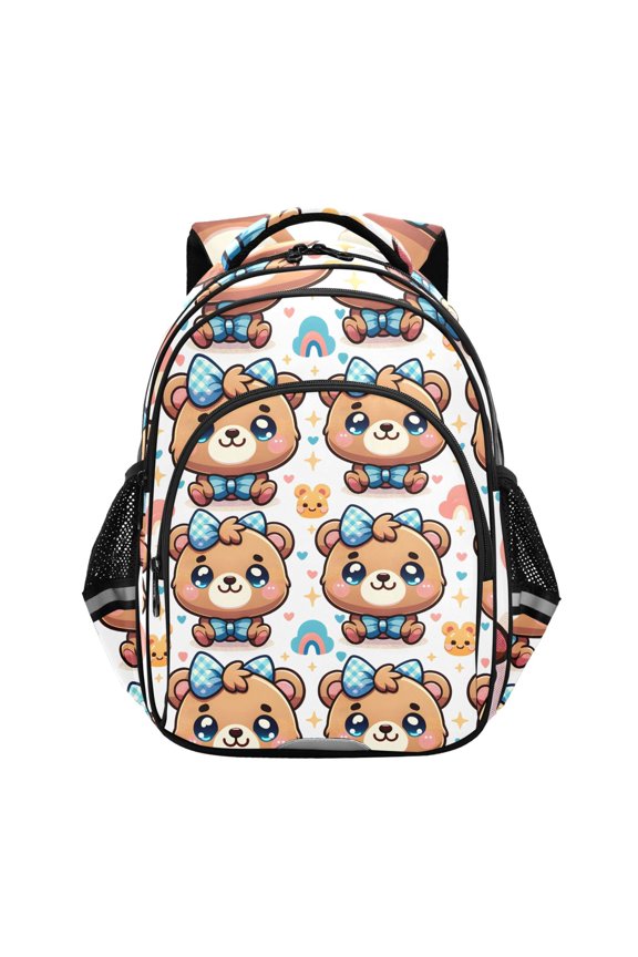 Cute Cartoon Bears School Backpack Elementary Bag Bookbag Travel Rucksack