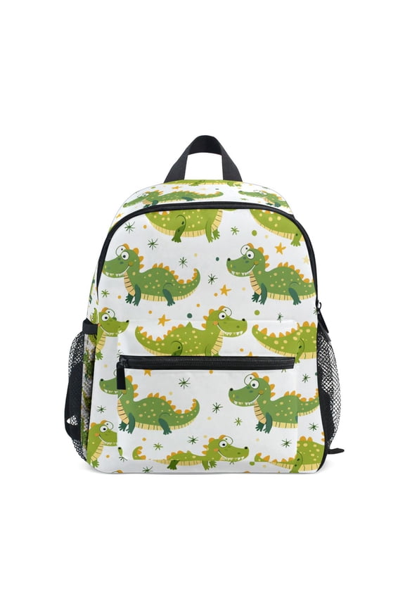 Cute Cartoon Crocodile School Backpack Small Bookbag Mini Bags