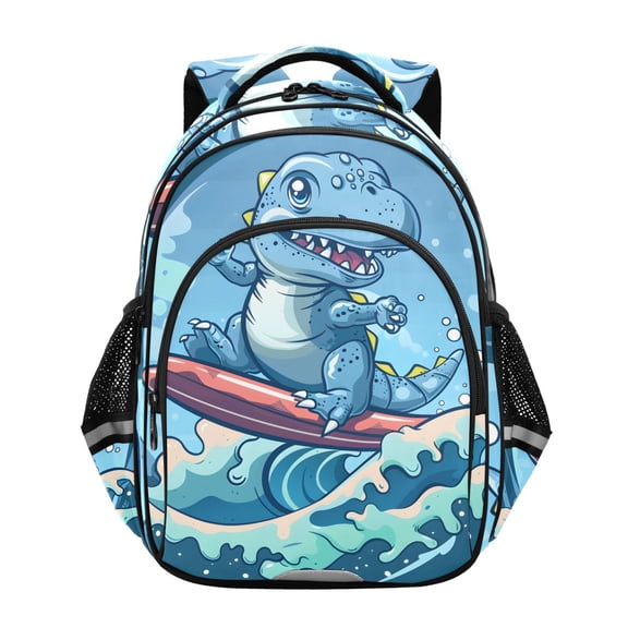 ALAZA Cute Cartoon Dinosaur Skate School Backpack Elementary Bag Bookbag Travel Rucksack