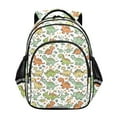 thumbnail image 1 of ALAZA Cute Cartoon Dinosaurs Leaf School Backpack Elementary Bag Bookbag Travel Rucksack, 1 of 6