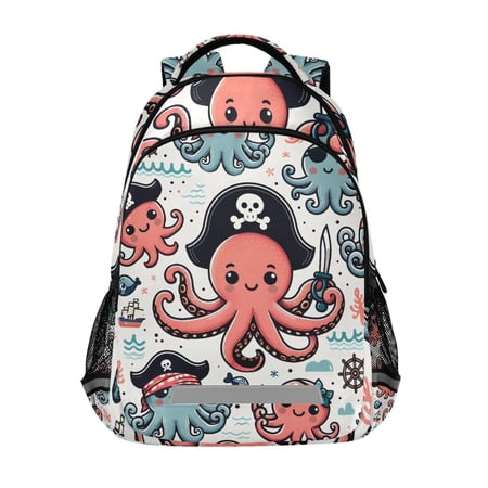 ALAZA Cute Cartoon Octopus Backpack Elementary School Bag Bookbag Travel Rucksack