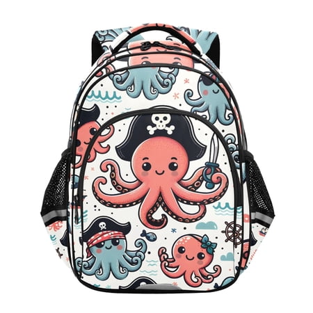 ALAZA Cute Cartoon Octopus School Backpack Elementary Bag Bookbag Travel Rucksack