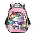 thumbnail image 1 of ALAZA Cute Cartoon Rainbow Unicorn School Backpack Elementary Bag Bookbag Travel Rucksack, 1 of 6