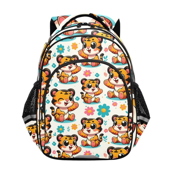ALAZA Cute Cartoon Tigers School Backpack Elementary Bag Bookbag Travel Rucksack
