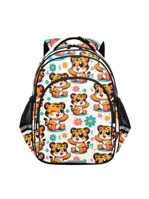 Cute Cartoon Tigers School Backpack Elementary Bag Bookbag Travel Rucksack