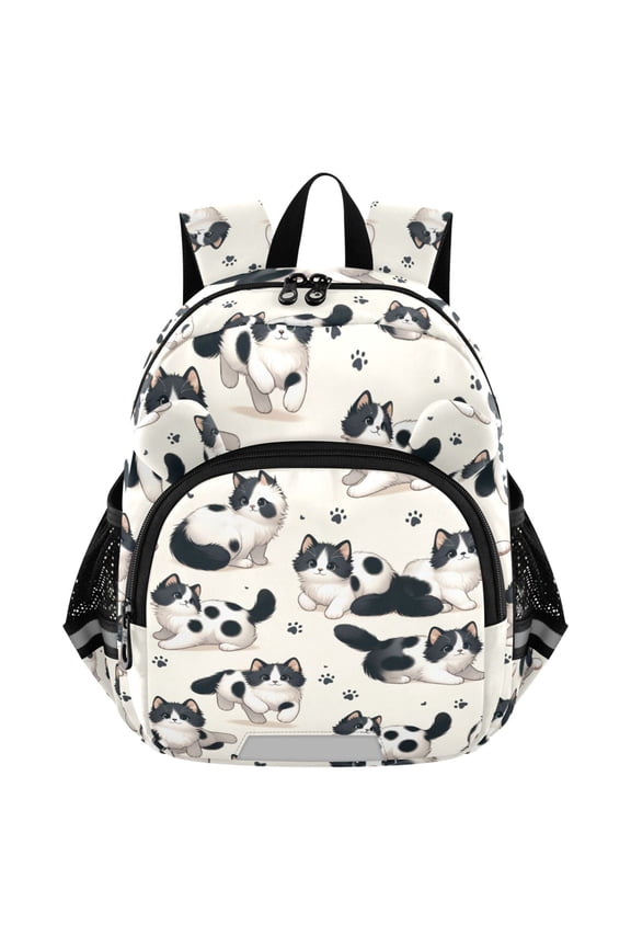 Cute Cat Footprint Mini Backpack School Bookbag Age 3-7 Small