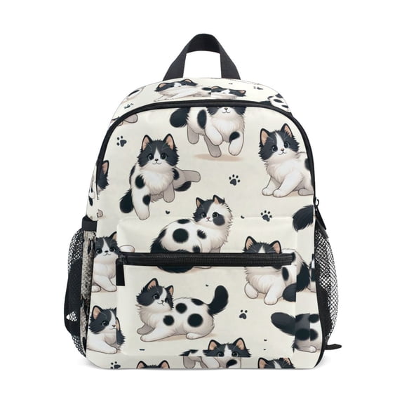 ALAZA Cute Cat Footprint School Backpack Small Bookbag Mini Bags