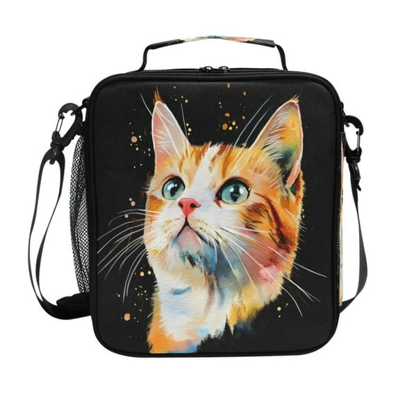 ALAZA Cute Cat Lunch Box Insulated Lunch Bag Reusable Thermal Cooler Tote School Picnic