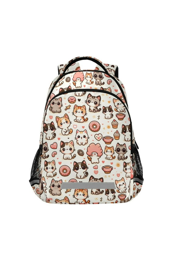 Cute Cats Backpack Elementary School Bag Bookbag Travel Rucksack