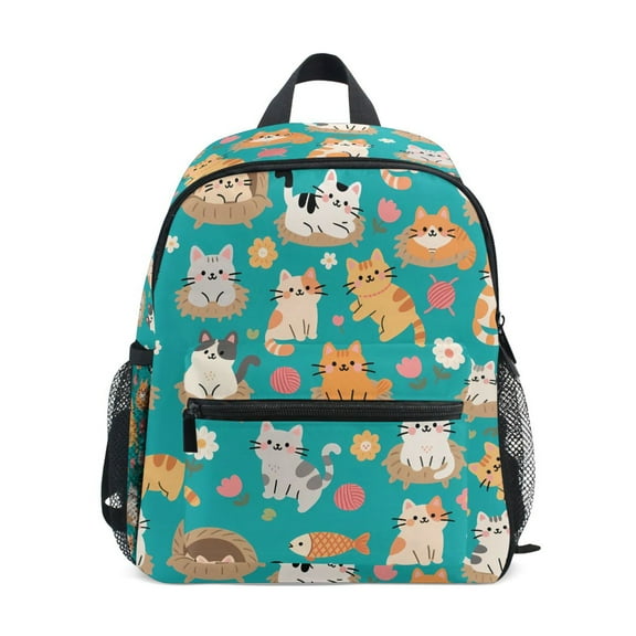 ALAZA Cute Cats Cartoon School Backpack Small Bookbag Mini Bags