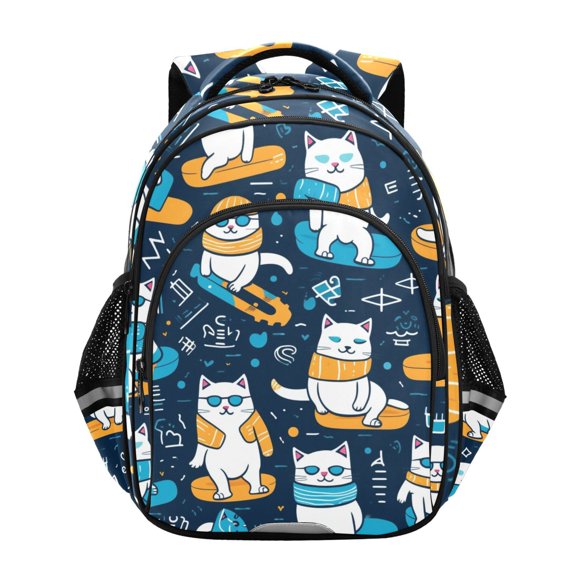 ALAZA Cute Cats Dancing School Backpack Elementary Bag Bookbag Travel Rucksack