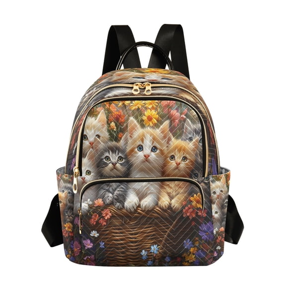 ALAZA Cute Cats Womens Travel Laptop Backpack Large Daypack Ladies Shoulder Bags S