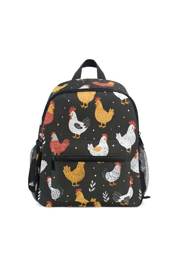 Cute Chicken School Backpack Small Bookbag Mini Bags