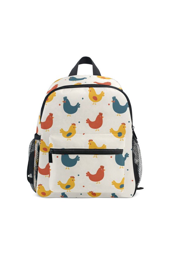 Cute Chicken School Backpack Small Bookbag Mini Bags