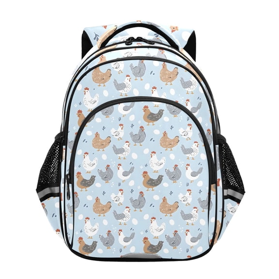 ALAZA Cute Chickens Eggs School Backpack Elementary Bag Bookbag Travel Rucksack