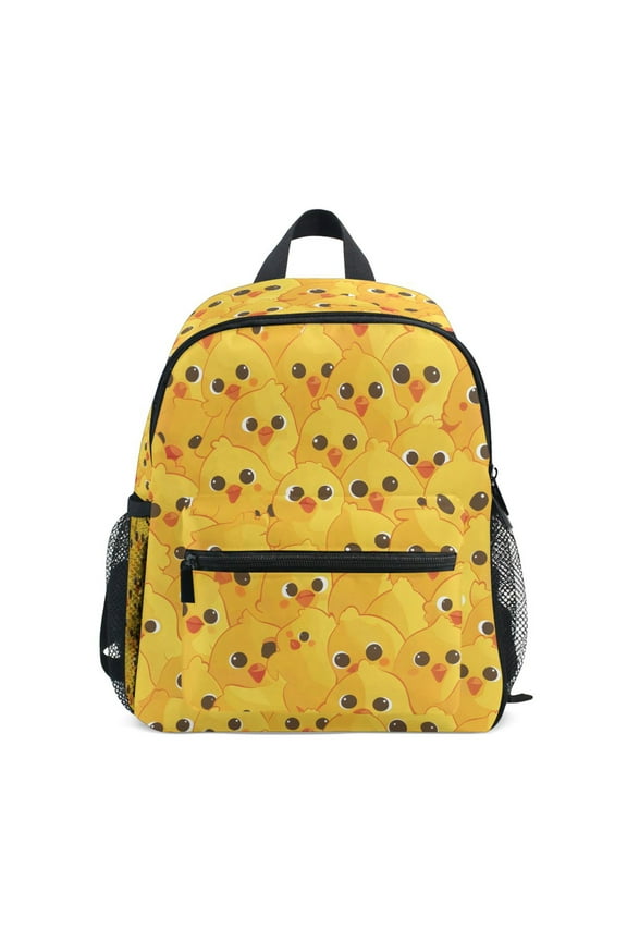 Cute Chickens Yellow School Backpack Small Bookbag Mini Bags