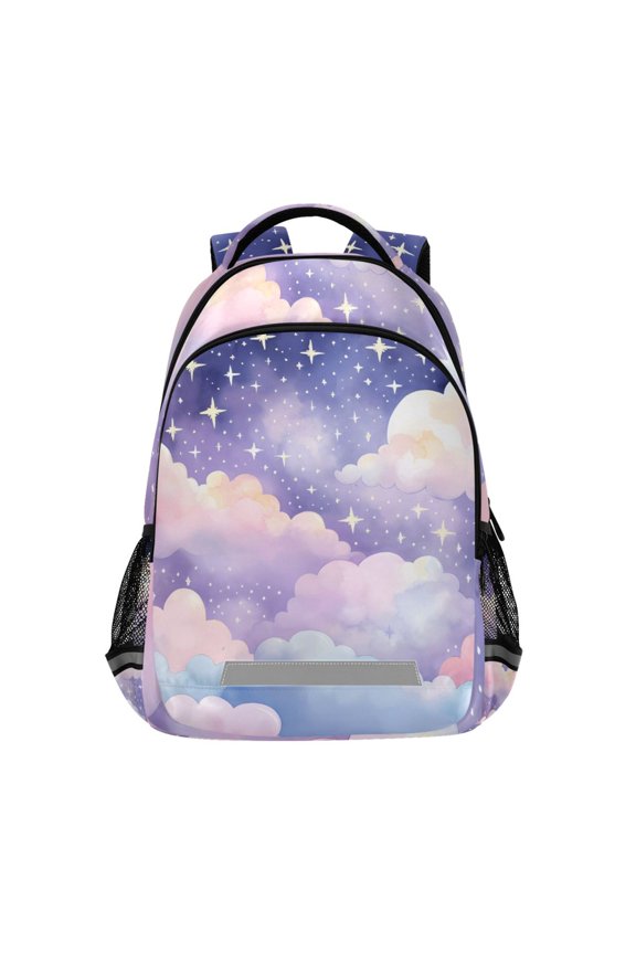 Cute Clouds Backpack Elementary School Bag Bookbag Travel Rucksack