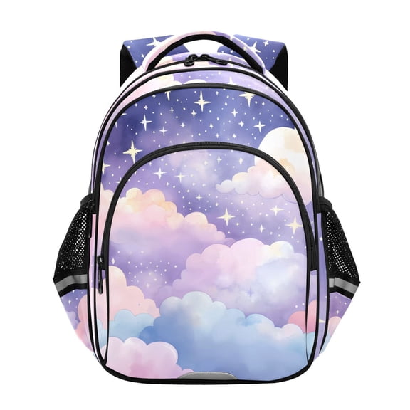 ALAZA Cute Clouds School Backpack Elementary Bag Bookbag Travel Rucksack
