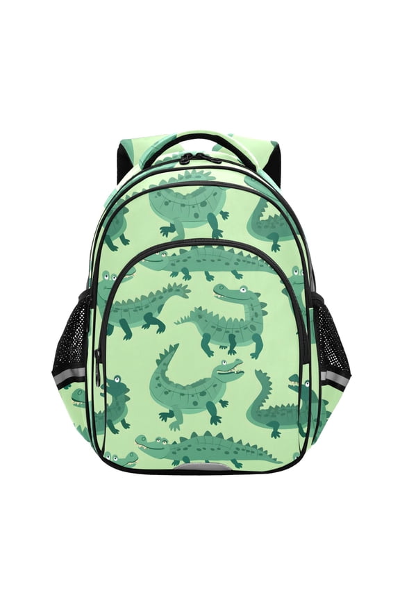 Cute Crocodile School Backpack Elementary Bag Bookbag Travel Rucksack
