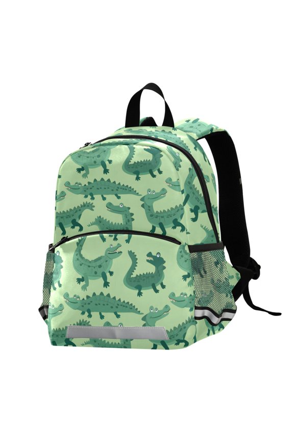 Cute Crocodile School Backpack Elementary Student Bookbag