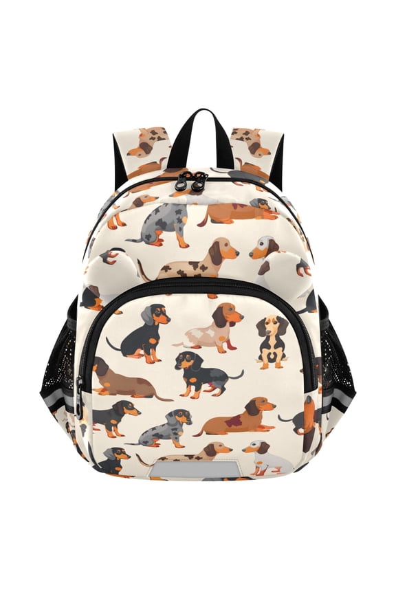 Cute Dachshund Dog Mini Backpack School Bookbag Age 3-7 Medium
