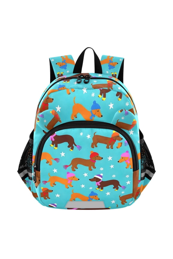 Cute Dachshund Dog Mini Backpack School Bookbag Age 3-7 Medium